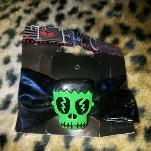 TOO FAST FRANKENSTEIN HEAD  RESIN BARRETTE NIP HOT TOPIC GOTH MONSTERS PVC